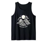 Encuentra tu montaña minimalista Peak Camiseta sin Mangas