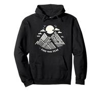 Encuentra tu montaña minimalista Peak Sudadera con Capucha