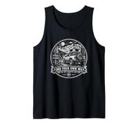 Encuentra tu Propio Camino Bigfoot Overlanding Adventure 4x4 Off-Road Camiseta sin Mangas