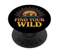 Encuentra tu Salvaje - Montañas del Sol PopSockets PopGrip Adhesivo