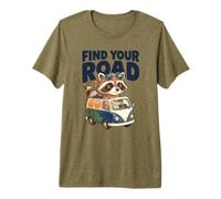 Encuentra tu Viaje por Carretera Aventura Humor Viajes Vibes Van Camiseta Premium
