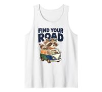 Encuentra tu Viaje por Carretera Aventura Humor Viajes Vibes Van Camiseta sin Mangas