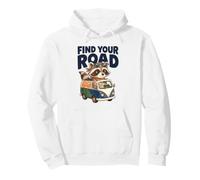 Encuentra tu Viaje por Carretera Aventura Humor Viajes Vibes Van Sudadera con Capucha