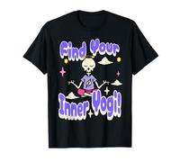Encuentra Tu Yogi Interior Esqueleto Zen Humor Camiseta