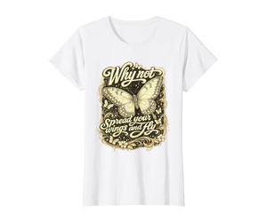 Encuentra Tus libertades Diseño de Cita inspiradora Elige Coraje Camiseta gráfica económica, Mujer, Blanco, XL