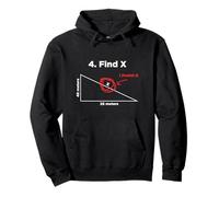 Encuentra X Lo encontré Divertido Juego de Palabras de matemáticas Divertido Encuentra X Sudadera con Capucha