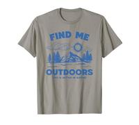 Encuéntrame al aire libre - La vida es mejor en la naturaleza (senderismo) Camiseta