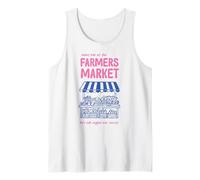 Encuéntrame en el mercado de agricultores Hablemos de verduras divertido Camiseta sin Mangas