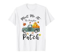 Encuéntrame en el Parche de Calabazas, Divertida Cosecha de Temporada de otoño Camiseta