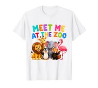 Encuéntrame en el zoológico Amante de los Animales Wildlife Explorer Familia Camiseta