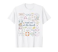 Encuéntrame en la Playa Vibes de Vacaciones de Verano Camiseta