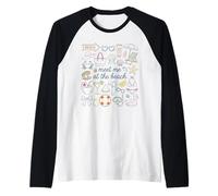 Encuéntrame en la Playa Vibes de Vacaciones de Verano Camiseta Manga Raglan