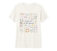 Encuéntrame en la Playa Vibes de Vacaciones de Verano Camiseta Premium