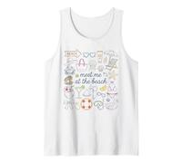 Encuéntrame en la Playa Vibes de Vacaciones de Verano Camiseta sin Mangas