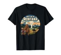 Encuéntrame en Montana Bear Mountains Nature Design Camiseta