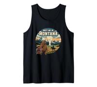 Encuéntrame en Montana Bear Mountains Nature Design Camiseta sin Mangas