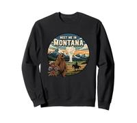 Encuéntrame en Montana Bear Mountains Nature Design Sudadera