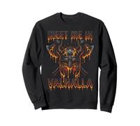 Encuéntrame en Valhalla Viking Warrior Axes Runas Sudadera