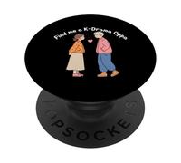 Encuéntrame un K-Drama Oppa Coreano Drama Amante Kdrama Fan PopSockets PopGrip Adhesivo