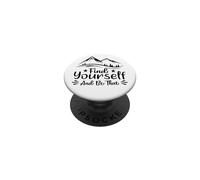 Encuéntrate y sé Esa Cita de Aventura de montaña PopSockets PopGrip Adhesivo