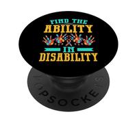 Encuentre la Habilidad en Autismo por discapacidad PopSockets PopGrip Adhesivo