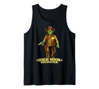 Encuentro al mediodía Alien Cowboy - Ciencia ficción Occidental Camiseta sin Mangas