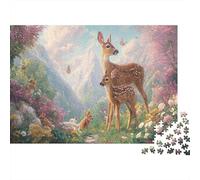 Encuentro de Animales primaverales Puzzle 1000 Teile 38x26cm/1000pcs, - Juego Antistrés Educativo, Creativo Y Regalo De Decoración Hogareña, para Niños Y Adultos