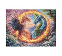 Encuentro Entre águila roja y dragón Azul Puzzle 500 Piezas Educativo Impresión HD Tiempo Feliz Juego De Rompecabezas para Familia Entretenimiento Inteligente Construir Maquetas 500 PCS
