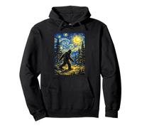 Encuentro mágico Inspirado en la Noche Estrellada de Bigfoot Van Gogh Sudadera con Capucha
