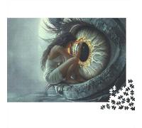 Encuentro Ocular místico Rompecabezas 1000 Piezas Arte de Ojos y niñas Cartón Premium para Adultos Descanso En Casa para Entretenimiento Oferta Mejor Regalo 38x26cm/1000pcs