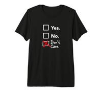 Encuesta: No me Importa, sí, no, Gracioso, sarcástico, irónico. Camiseta Premium