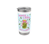 Encurtidos Jesús Salado Salvado Amante del Humor Cristiano Vaso térmico de acero inoxidable de doble pared