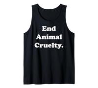End Animal Cruelty Statement for Awareness Camiseta sin Mangas