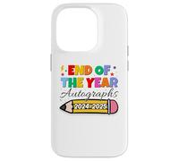 End Of The Year Autographs 2024-2025 Last Day of School Carcasa para iPhone 14 Pro