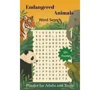 Endangered Animals Word Search: Word Search Puzzles of Endangered Animals, and more | 6 x 9 inches, 120 pages | 50+ Puzzles