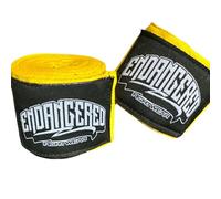 Endangered Fightwear - Par de vendas de boxeo amarillas (4,57 m) para hombres y mujeres en MMA, Muay Thai, Sparring y Kickboxing, protección intensa de entrenamiento, 7 colores
