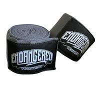 Endangered Fightwear - Par de vendas de boxeo grises (4,57 m) para hombres y mujeres en MMA, Muay Thai, Sparring y Kickboxing, protección intensa de entrenamiento, 7 colores