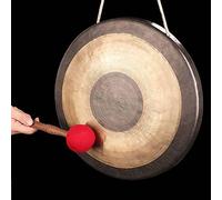 ENDBAG gong gong tibetano Latón, tallado a mano con un mazo/sonido especial/hecho a mano/ideal para el hogar o la oficina(Color:2,Size:)