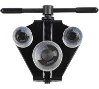 Enderezador de tubo de freno portátil y, hecho de acero al carbono, ranuras de límite deslizante, lo que permite una operación precisa, fácil de usar: diseñado con un metal leve, resistente, este