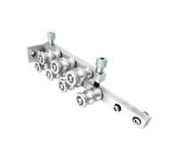 Enderezador manual de alambre Máquina enderezadora de cables de 7 ruedas Herramienta for enderezar cables de una o dos líneas Máquina peladora de cables de computadora Rodillo(Double lines)