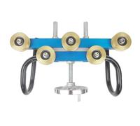 Enderezadora manual de tubos de cobre, máquina alisadora ajustable de 5 ruedas para conductores de cobre ferroviarios, adecuada para tuberías de 85-150 mm²