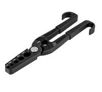Enderezadora universal de tubo de cobre manual de 6 agujeros, resistente | Alicates redondos de tubo plano de cobre AC para taller, garaje, almacén, sótano, instalación de aire acondicionado para el