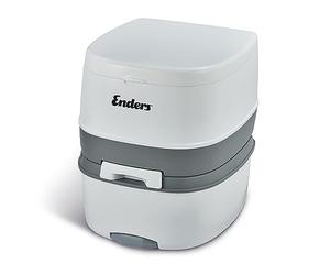 Enders Aseo WC SUPREME inodoro portatil para camping, Water quimico portatil con altura de asiento comfortable, indicador de nível, wc portatil caravana superficie lisa, 38 x44,5 x 44 cm #4999