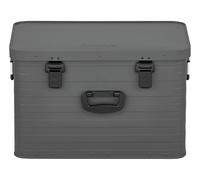 Enders® Caja de aluminio Toronto L Grey, 63 litros, 1 mm de grosor, resistente a las salpicaduras, apilable, caja de aluminio, caja de metal con tapa #3887