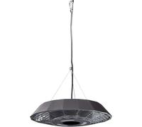 Enders Marbella estufa electrica pequeña de techo - Chimenea decorativa electrica negra con infrarrojos ajuste de potencia y protección de agua #4925