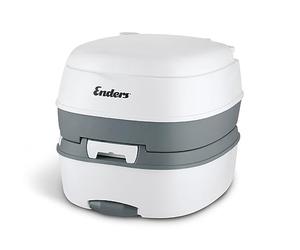 Enders Mobil Deluxe Aseo WC inodoro portátil para camping, Water quimico con altura de asiento confortable, indicador de nivel, caravana superficie lisa y agradable, 4950, Blanco