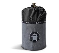 Enders Style Funda impermeable para bombonas de gas de 11 kilos - Funda exterior con pies de silicona incluidos contra bordes de óxido, resistencia a rayos UV, Funda exterior impermeable negra #5117