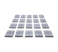 EnderToys Azulejos de mazmorra de bloqueo - Azulejos de suelo (x20 piezas), paisaje de terreno mesa de 28 mm miniaturas juego de rol, impreso en 3D pintable