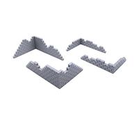 EnderToys Brick Walls, Terrain Scenery for Tabletop 28mm Miniatures Wargame, 3D Printed and Paintable