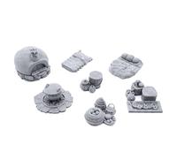 EnderToys Forest Ranger Furnishings de Printable Scenery, paisaje RPG de mesa impreso en 3D y terreno de juego de guerra miniaturas de 28 mm